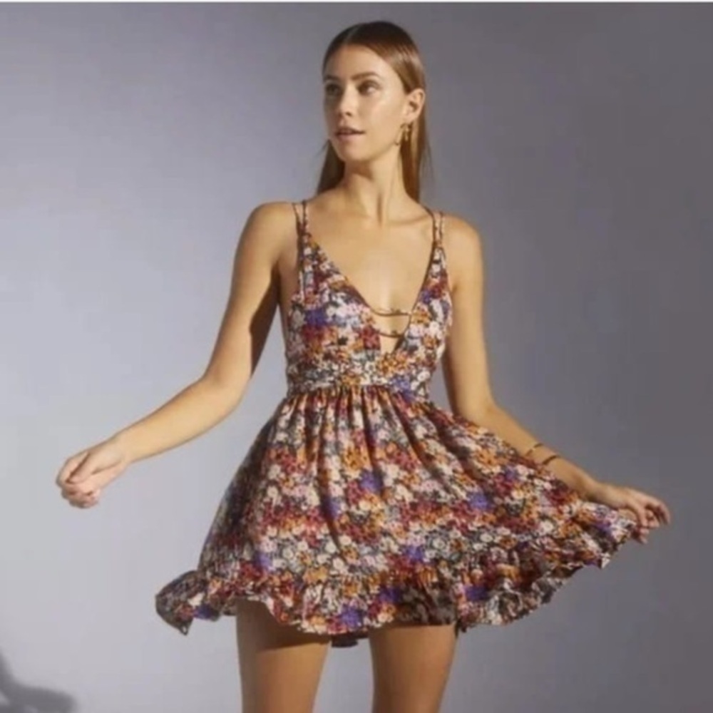 Urban Outfitters Floral Mini Dress - Multicolor